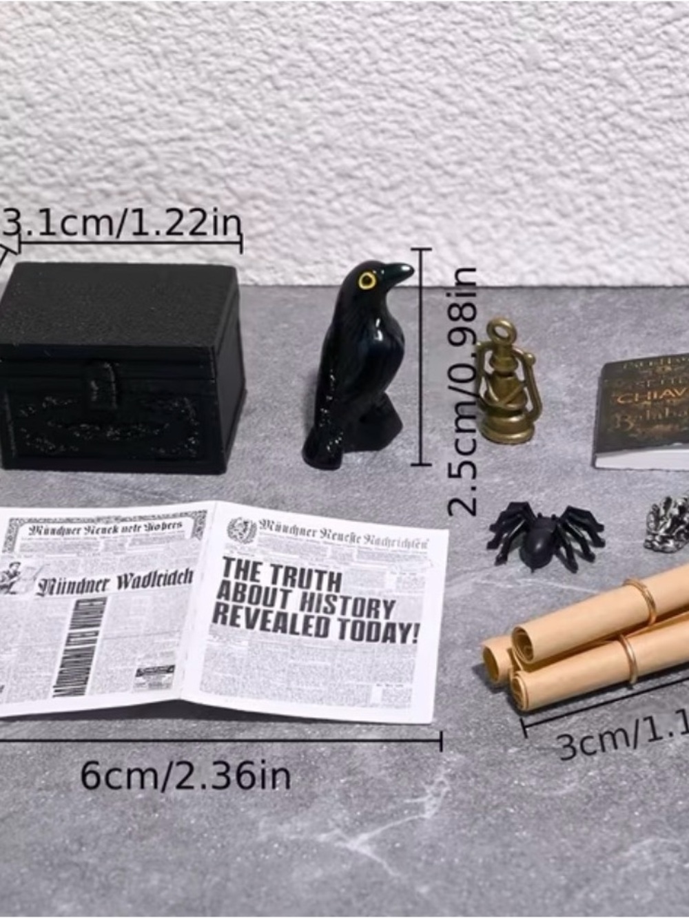 10 Pieces Halloween Dollhouse Miniature Set